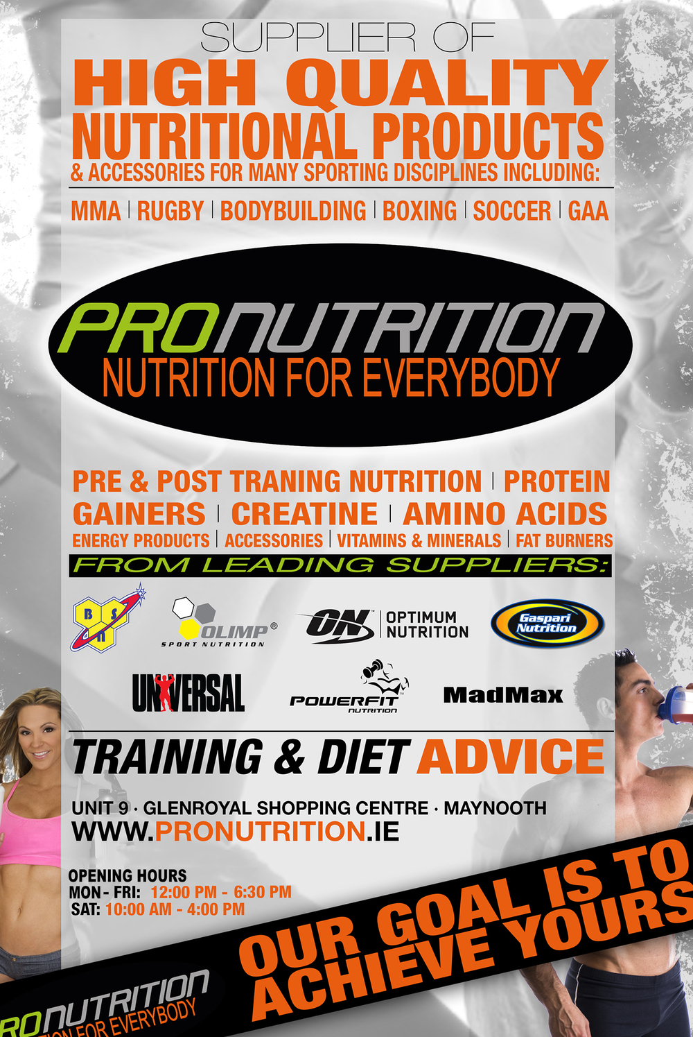Maynooth Buzz | Pronutrition sports supplements and accessories shop ...